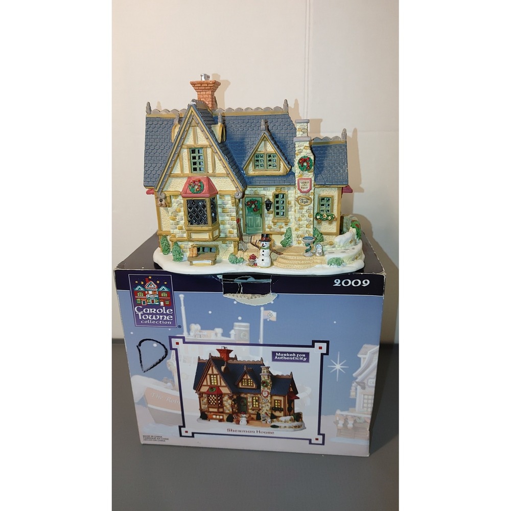Carole Towne Sherman House Christmas Village 2009 OS Multicolor Good Light Up